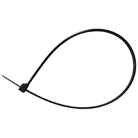 MIDWEST FASTENER 18" Black Nylon Plastic Cable Ties 50PK 08066
